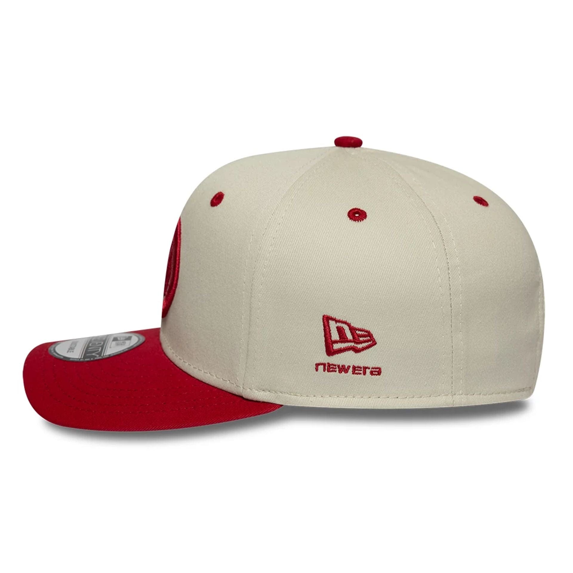 Pictured is this Wordmark TGR Haas F1 9SEVENTY Stretch Snap in Cream. 6