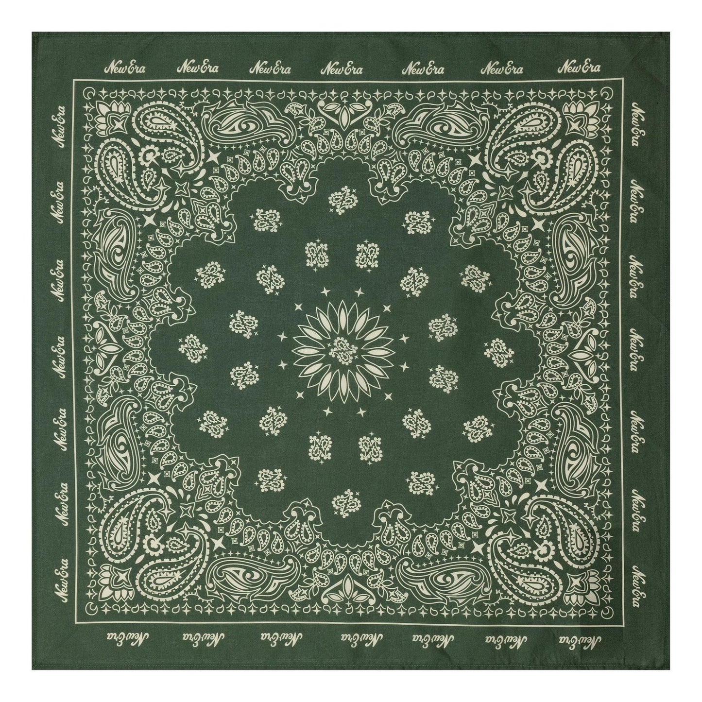 This is a New Era Paisley Dark Green Bandana 1