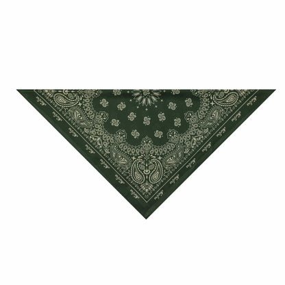 This is a New Era Paisley Dark Green Bandana 5