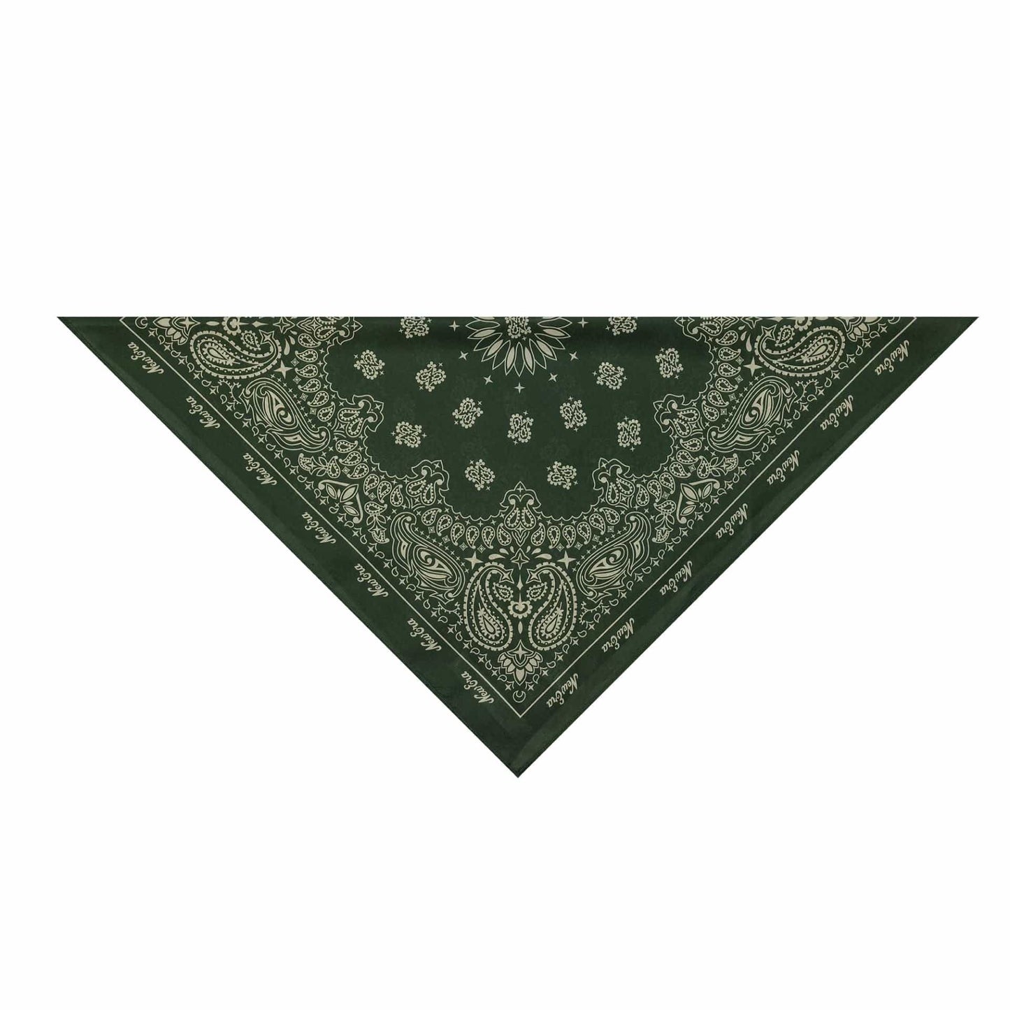 This is a New Era Paisley Dark Green Bandana 3