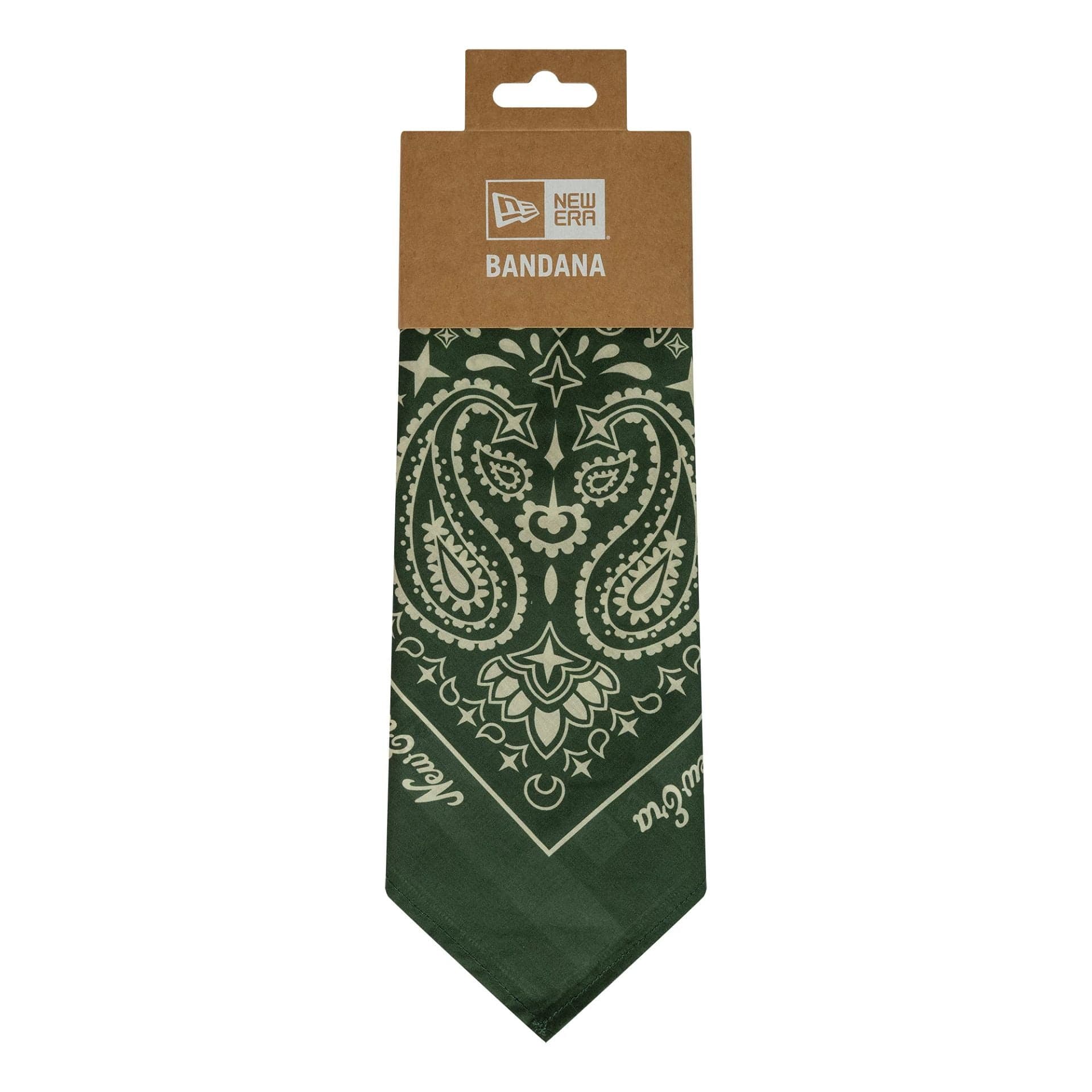 This is a New Era Paisley Dark Green Bandana 3