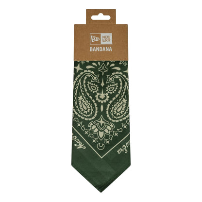 This is a New Era Paisley Dark Green Bandana 2