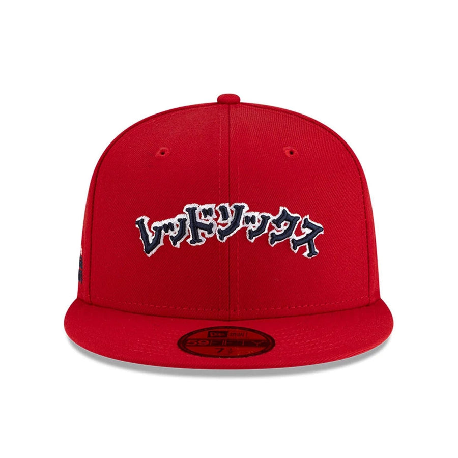 This is a Boston Red Sox Hyperfly x MLB Red 59FIFTY Fitted Cap 3