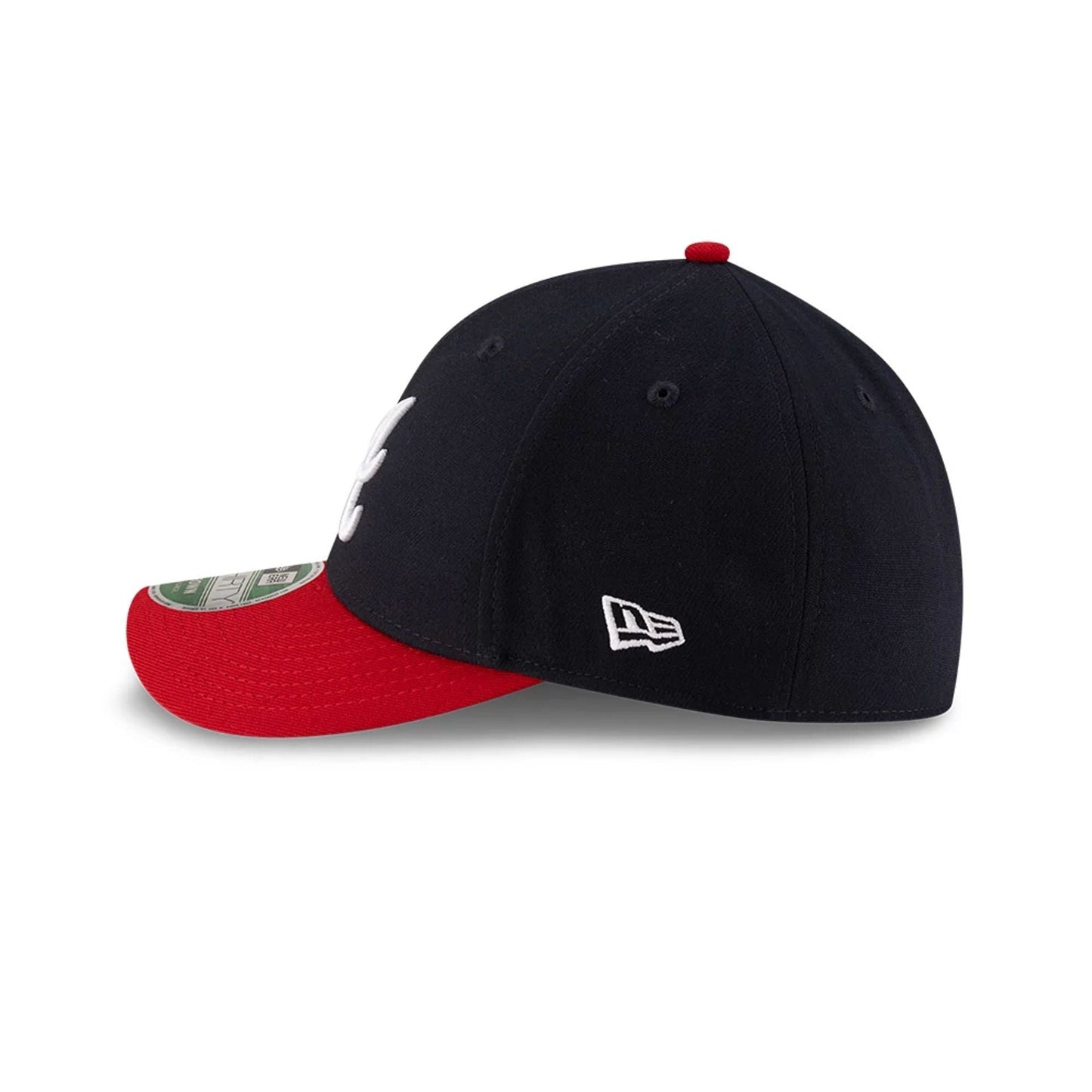 Pictured is this MLB Player Replica Atlanta Braves 39THIRTY M-Crown Stretch Fit cap in navy. 5
