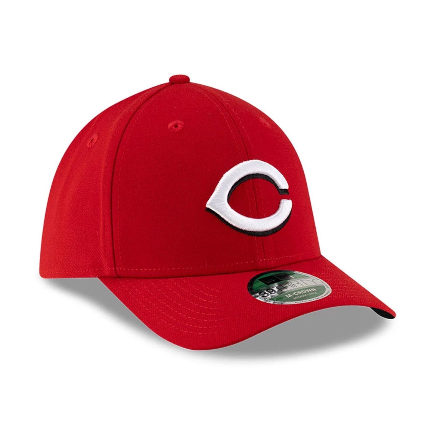 Pictured is this MLB Player Replica Cincinnati Reds 39THIRTY M-Crown Stretch Fit cap in red. 4