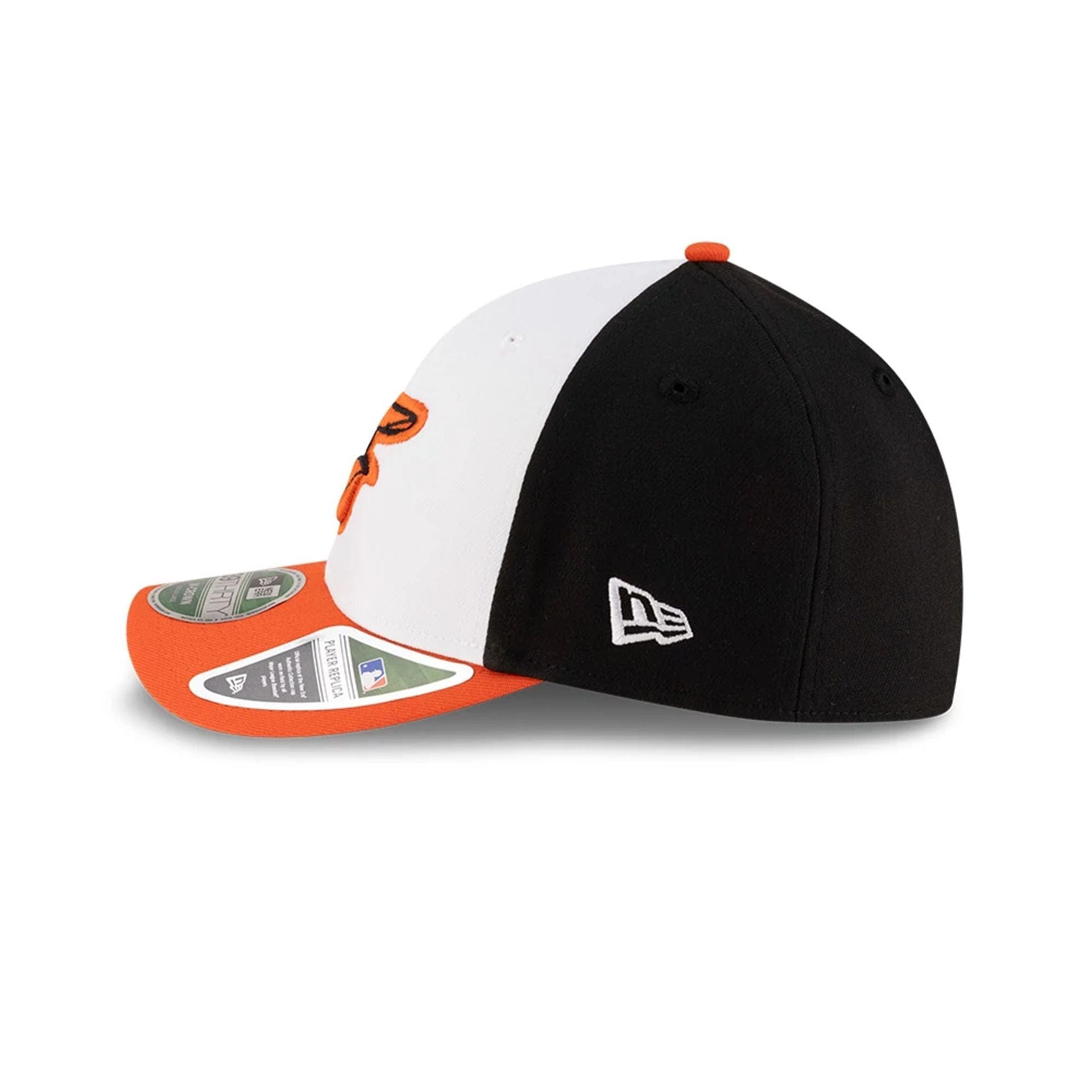 Pictured is this MLB Player Replica Baltimore Orioles 39THIRTY M-Crown Stretch Fit cap in black. 6