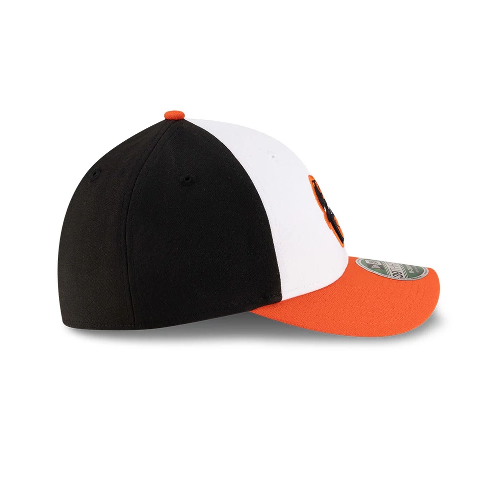 Pictured is this MLB Player Replica Baltimore Orioles 39THIRTY M-Crown Stretch Fit cap in black. 7