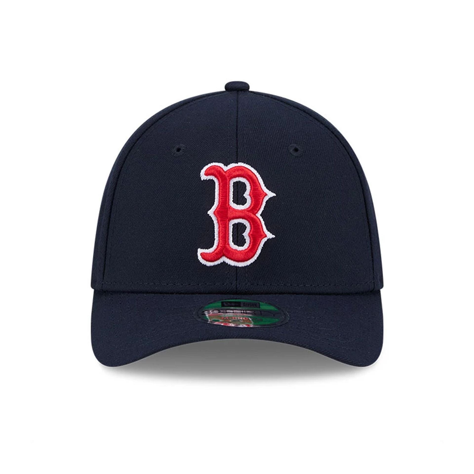 Pictured is this MLB Player Replica Boston Red Sox 39THIRTY M-Crown Stretch Fit cap in navy. 2