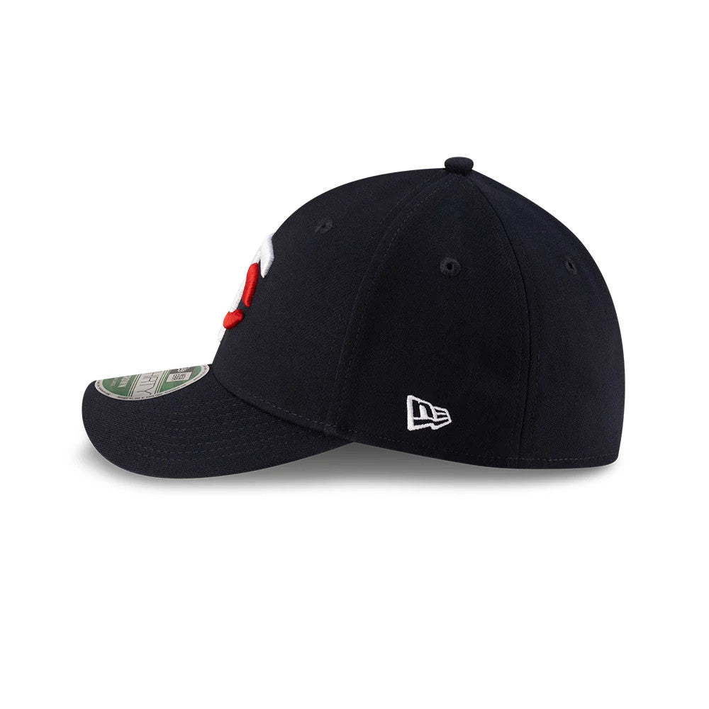 Pictured is this MLB Player Replica Minnesota Twins 39THIRTY M-Crown Stretch Fit cap in navy. 5
