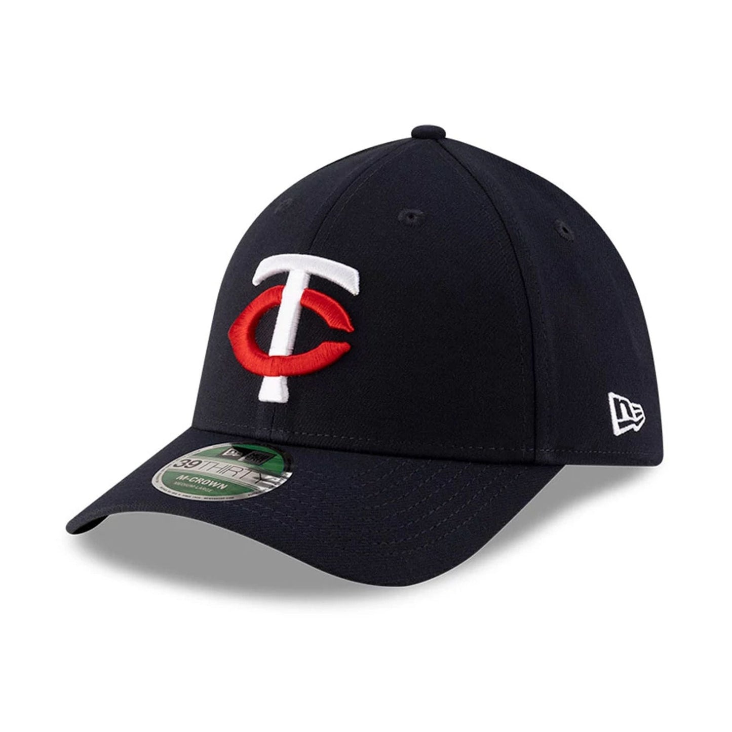 Pictured is this MLB Player Replica Minnesota Twins 39THIRTY M-Crown Stretch Fit cap in navy. 1