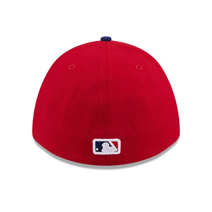 Pictured is this MLB Player Replica Philadelphia Phillies 39THIRTY M-Crown Stretch Fit cap in red. 6