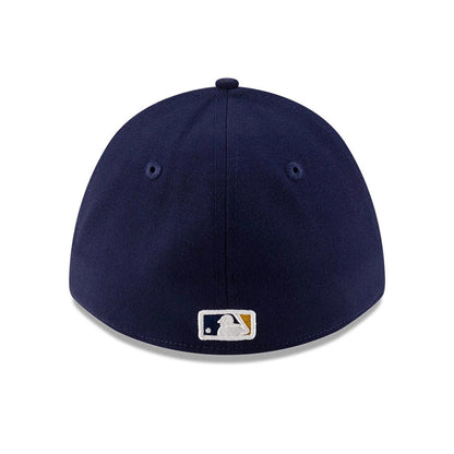 Pictured is this MLB Player Replica Milwaukee Brewers 39THIRTY M-Crown Stretch Fit cap in navy. 5