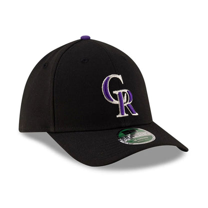 Pictured is this MLB Player Replica Colorado Rockies 39THIRTY M-Crown Stretch Fit cap in black. 3