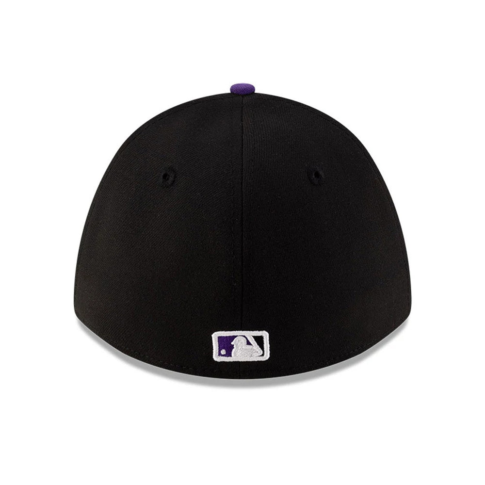Pictured is this MLB Player Replica Colorado Rockies 39THIRTY M-Crown Stretch Fit cap in black. 4