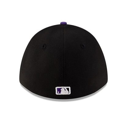 Pictured is this MLB Player Replica Colorado Rockies 39THIRTY M-Crown Stretch Fit cap in black. 4