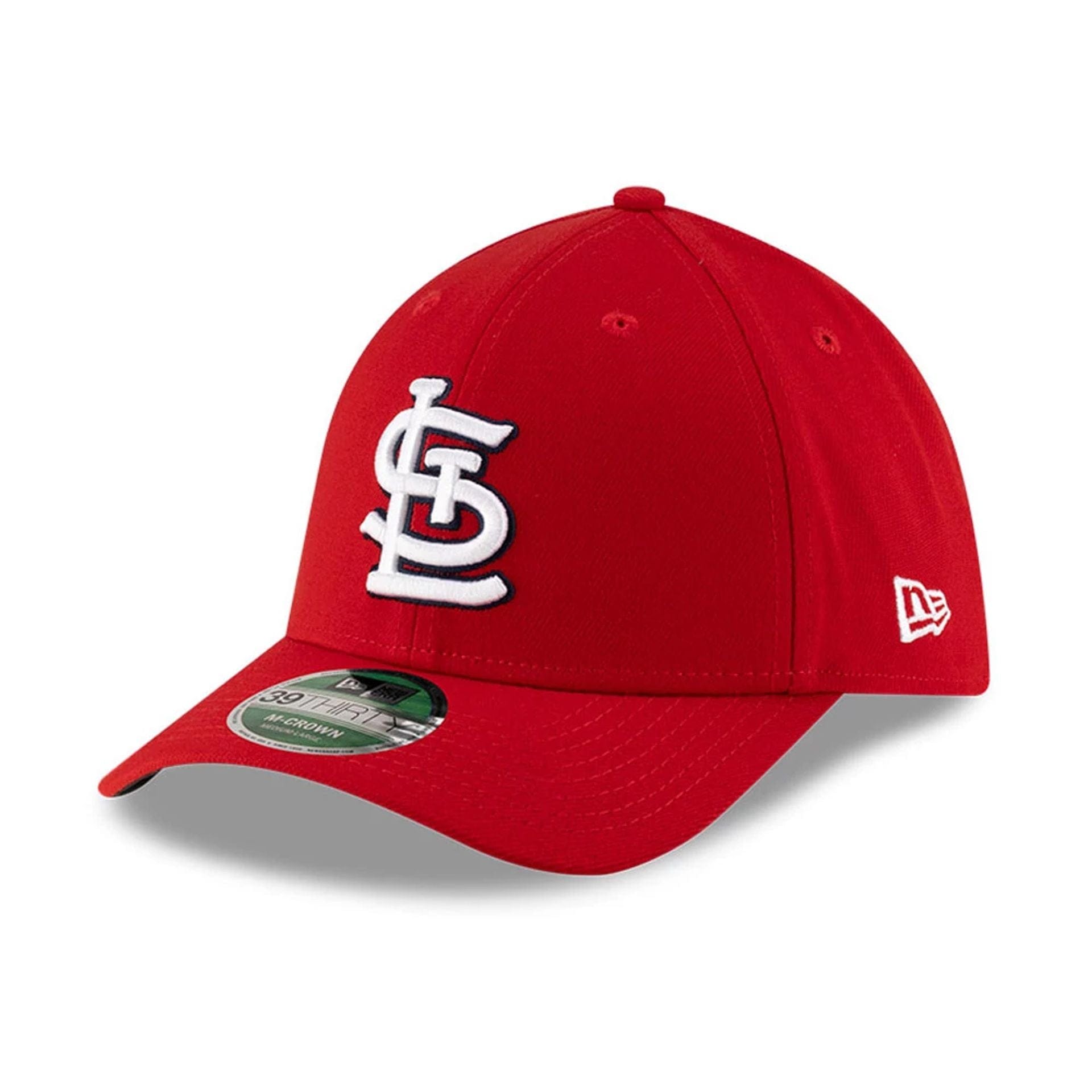 Pictured is this MLB Player Replica St. Louis Cardinals 39THIRTY M-Crown Stretch Fit cap in red. 1
