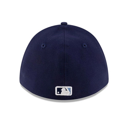 Pictured is this MLB Player Replica Tampa Bay Rays 39THIRTY M-Crown Stretch Fit cap in navy. 5