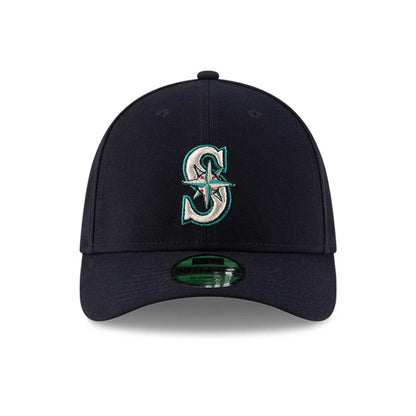 Pictured is this MLB Player Replica Seattle Mariners 39THIRTY M-Crown Stretch Fit cap in navy. 2