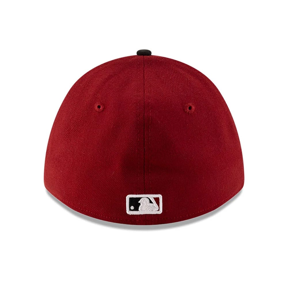Pictured is this MLB Player Replica Arizona Diamondbacks 39THIRTY M-Crown Stretch Fit cap in Dark Red. 5