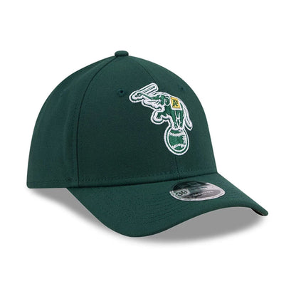 Pictured is this MLB Athletics 39THIRTY M-Crown Stretch Fit cap in dark green. 4
