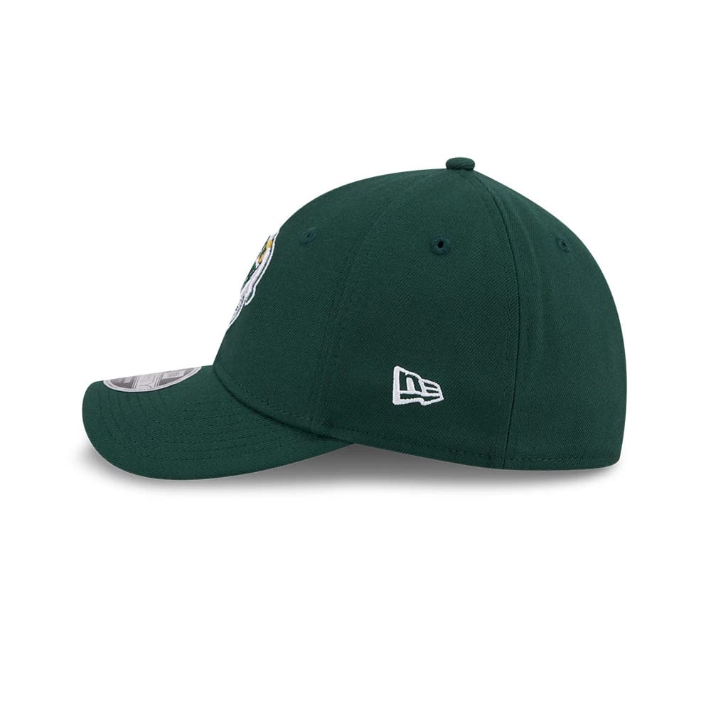 Pictured is this MLB Athletics 39THIRTY M-Crown Stretch Fit cap in dark green. 6