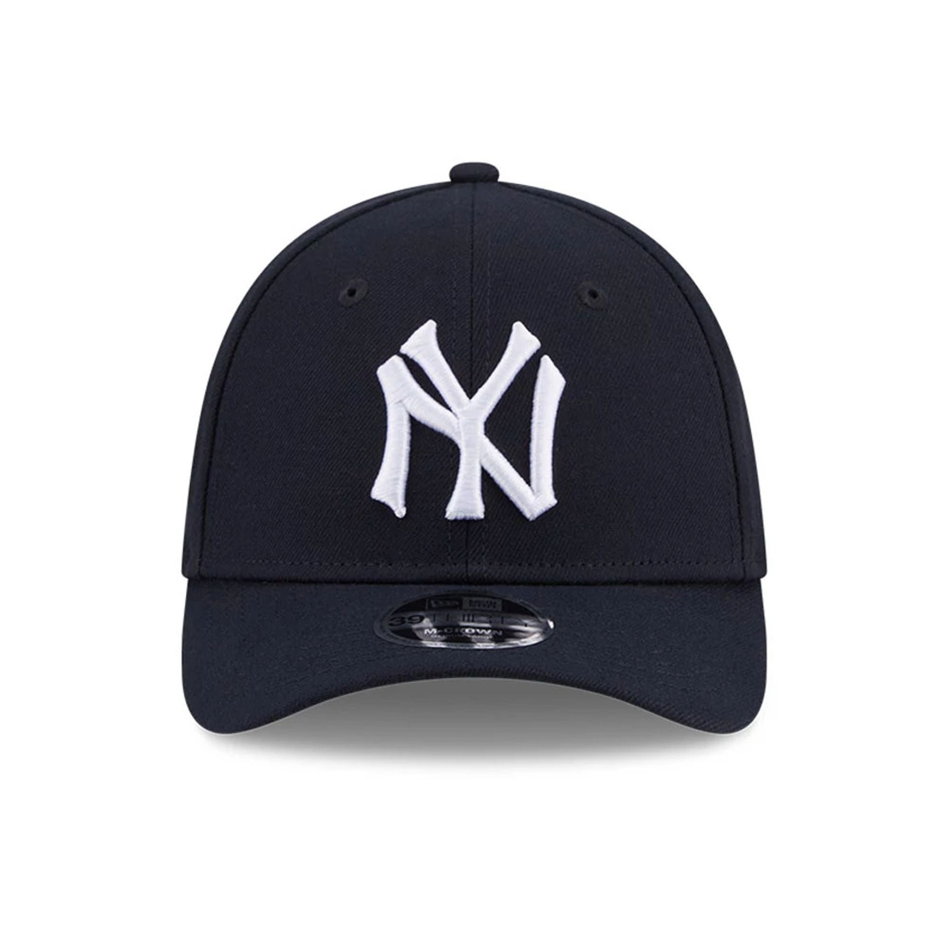 Pictured is this MLB New York Yankees 39THIRTY M-Crown Stretch Fit cap in navy. 3
