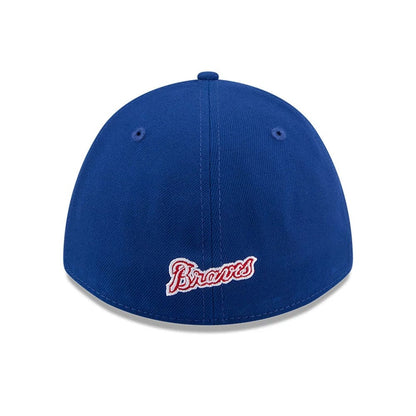 Pictured is this MLB Atlanta Braves 39THIRTY M-Crown Stretch Fit cap in blue. 5