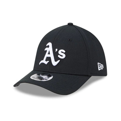 Pictured is this MLB Athletics 39THIRTY M-Crown Stretch Fit cap in black. 1
