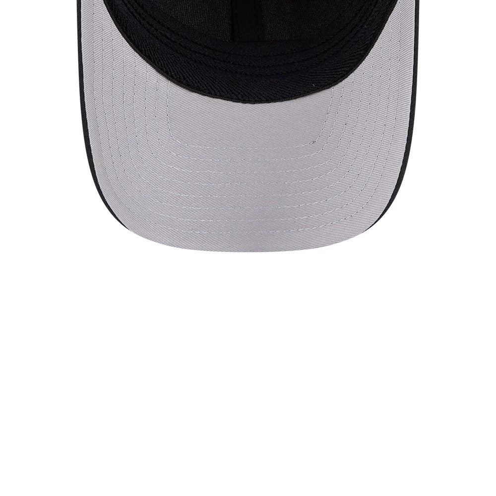 Pictured is this MLB Athletics 39THIRTY M-Crown Stretch Fit cap in black. 2