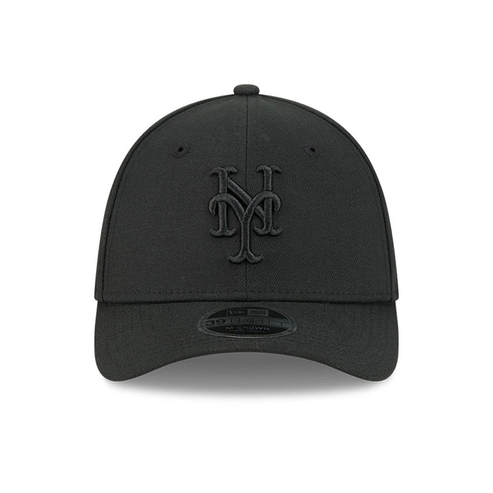 Pictured is this MLB Outline New York Mets 39THIRTY M-Crown Stretch Fit cap in black. 3