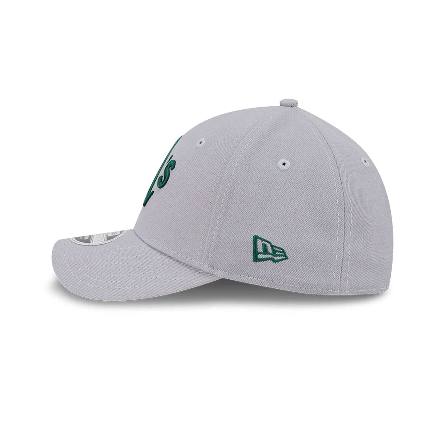 Pictured is this MLB Athletics 39THIRTY M-Crown Stretch Fit cap in grey. 5