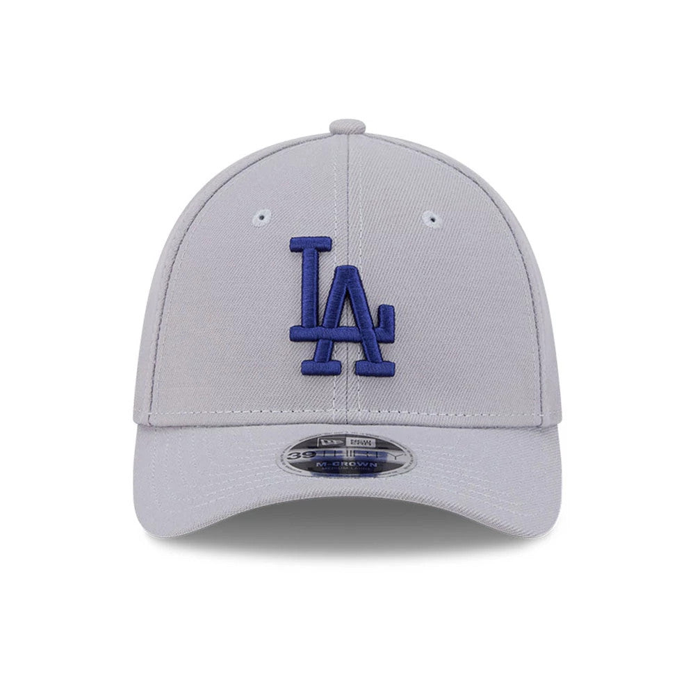 Pictured is this MLB LA Dodgers 39THIRTY M-Crown Stretch Fit cap in grey. 2