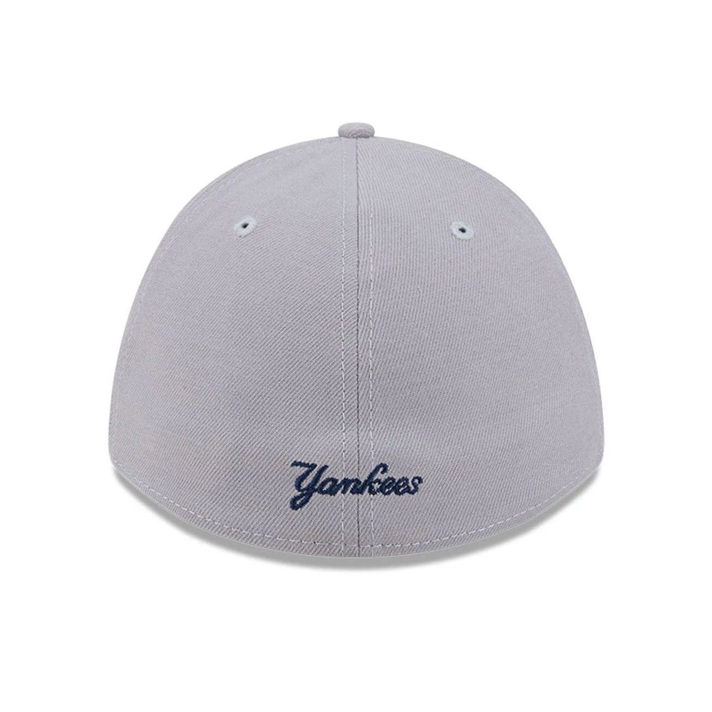 Pictured is this MLB New York Yankees 39THIRTY M-Crown Stretch Fit cap in grey. 4