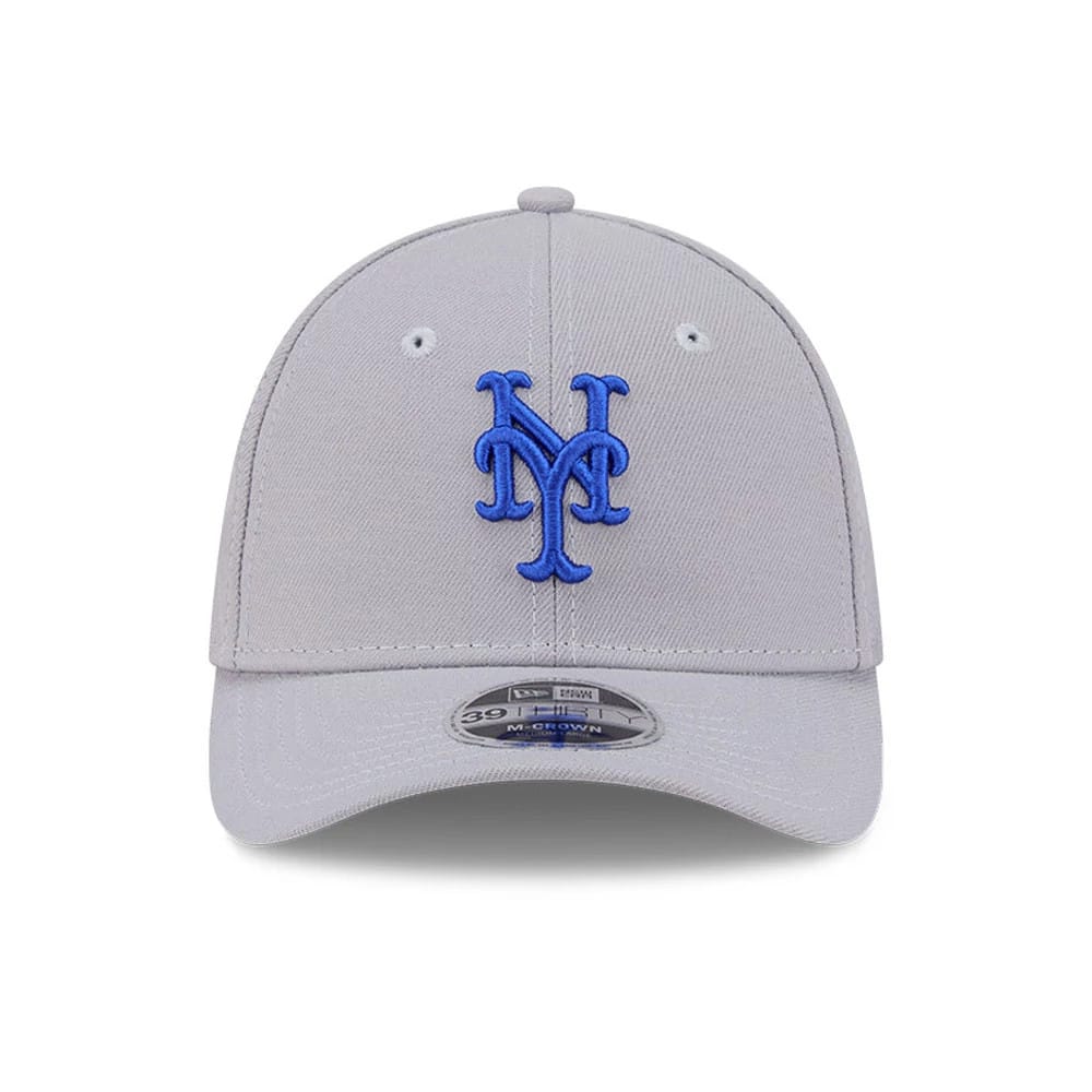 Pictured is this MLB New York Mets 39THIRTY M-Crown Stretch Fit cap in grey. 2