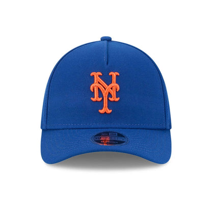 Pictured is this MLB New York Mets 39THIRTY M-Crown A-Frame Stretch Fit cap in blue. 3