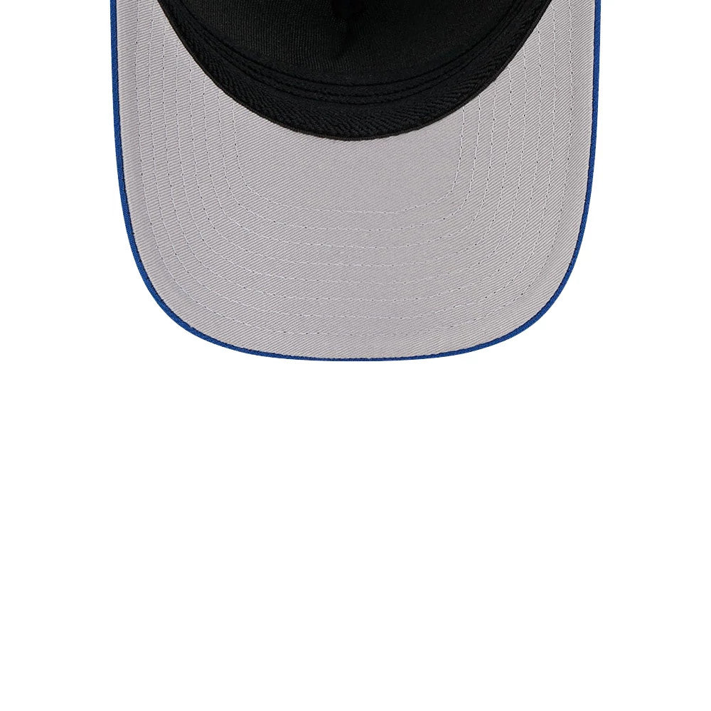 Pictured is this MLB New York Mets 39THIRTY M-Crown A-Frame Stretch Fit cap in blue. 2