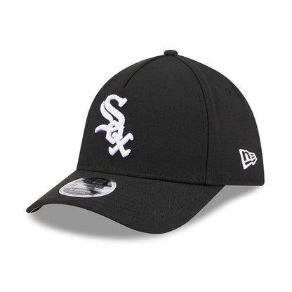 Pictured is this MLB Chicago White Sox 39THIRTY M-Crown A-Frame Stretch Fit cap in black. 1