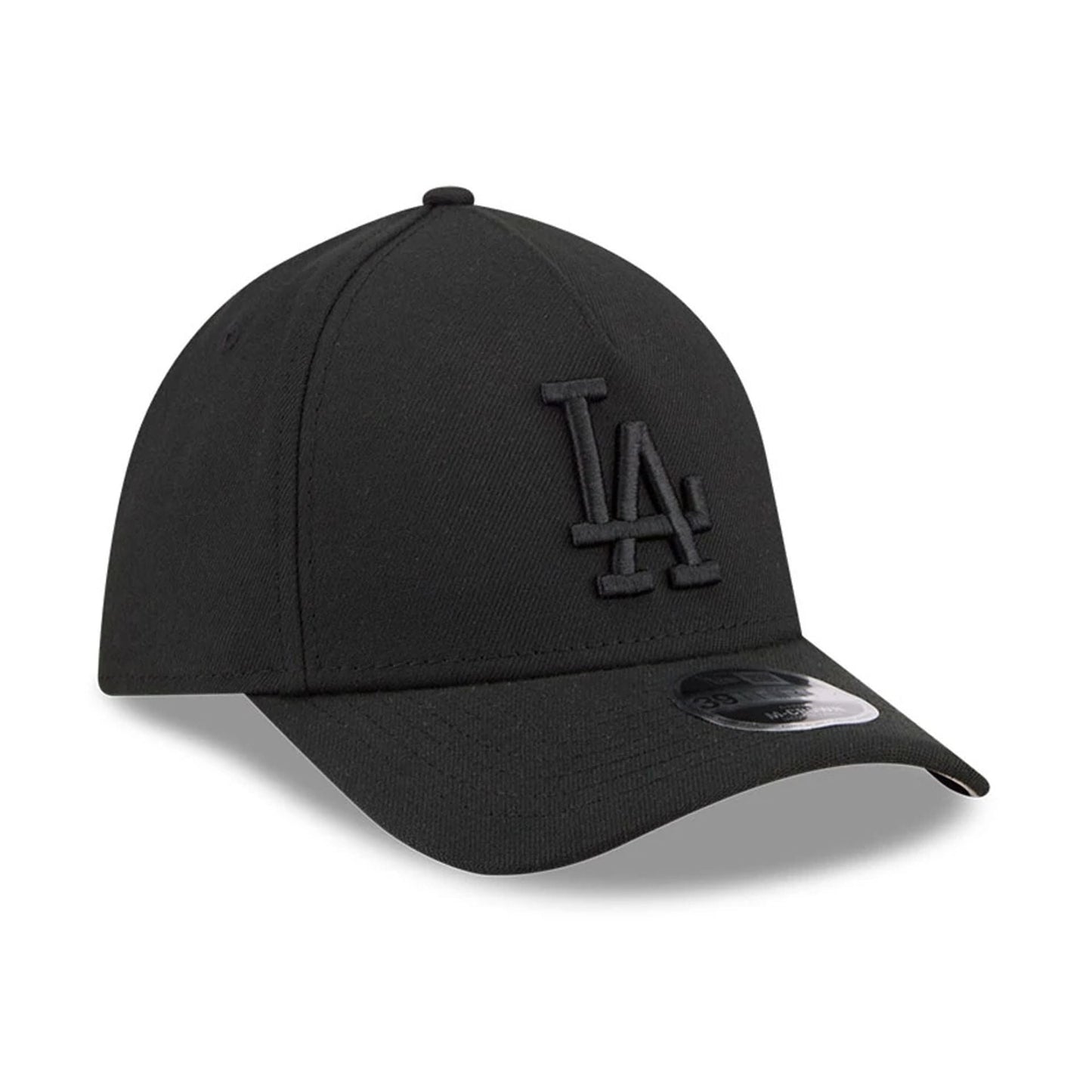 Pictured is this MLB Outline LA Dodgers 39THIRTY M-Crown A-Frame Stretch Fit cap in black. 2