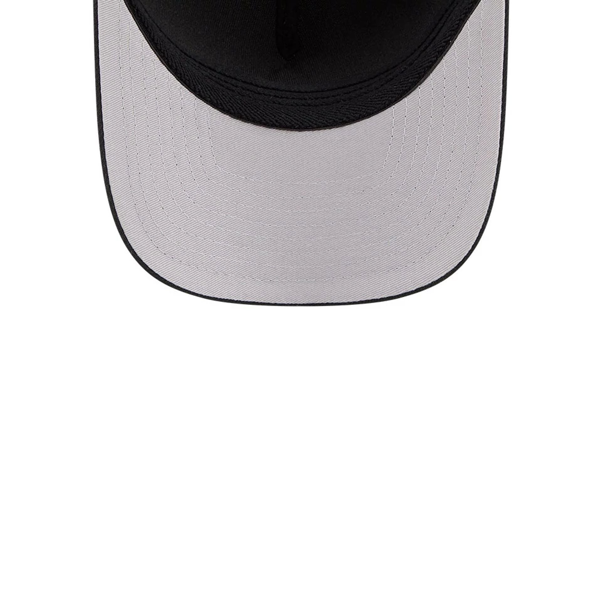 Pictured is this MLB Outline LA Dodgers 39THIRTY M-Crown A-Frame Stretch Fit cap in black. 7