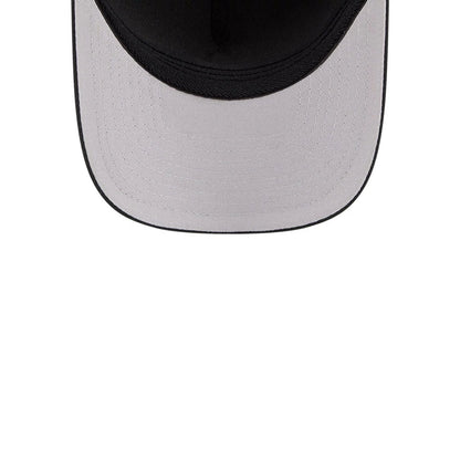 Pictured is this MLB Outline LA Dodgers 39THIRTY M-Crown A-Frame Stretch Fit cap in black. 7