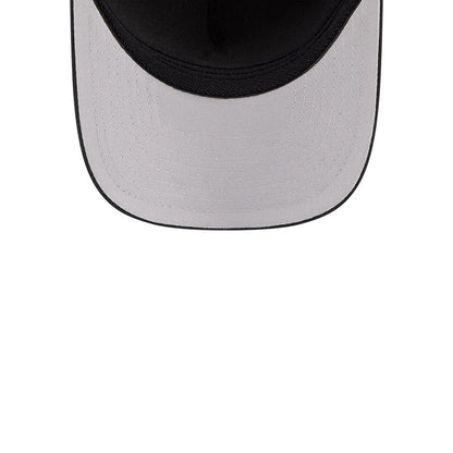 Pictured is this MLB Outline LA Dodgers 39THIRTY M-Crown A-Frame Stretch Fit cap in black. 7