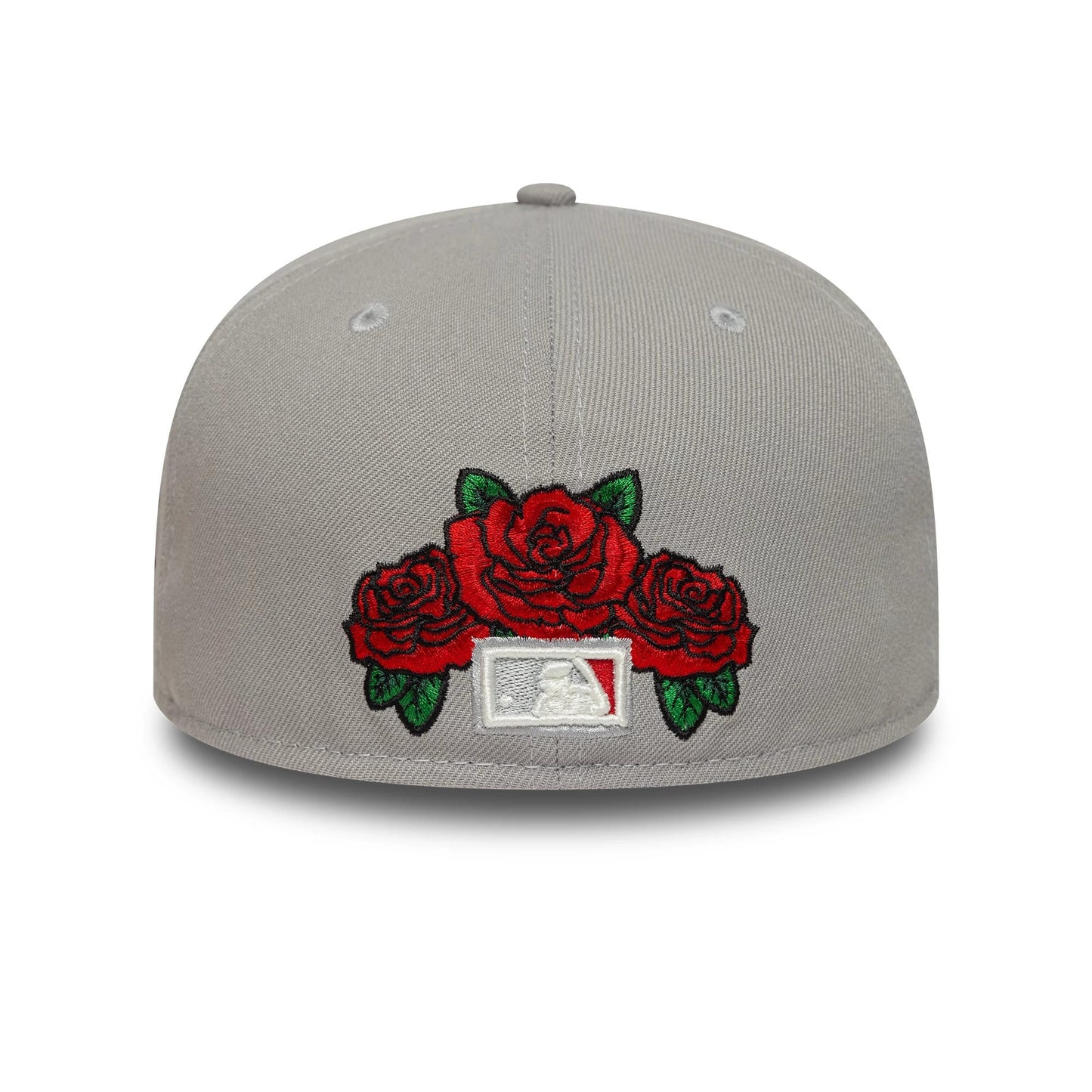 This is a LA Dodgers MLB Cooperstown Floral Grey 59FIFTY Fitted Cap 6