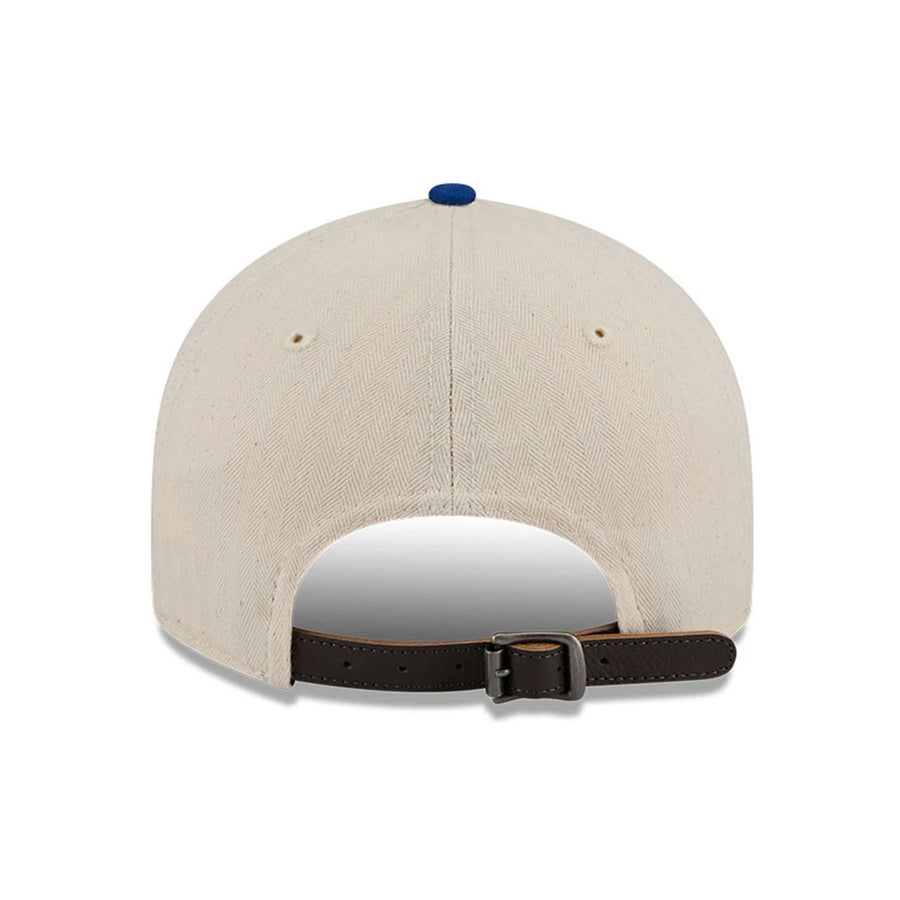 This is a Chicago Cubs MLB Americana Herringbone White Retro Crown 9FIFTY Adjustable Cap 3
