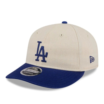 This is a LA Dodgers MLB Americana Herringbone Dark White Retro Crown 9FIFTY Adjustable Cap 5