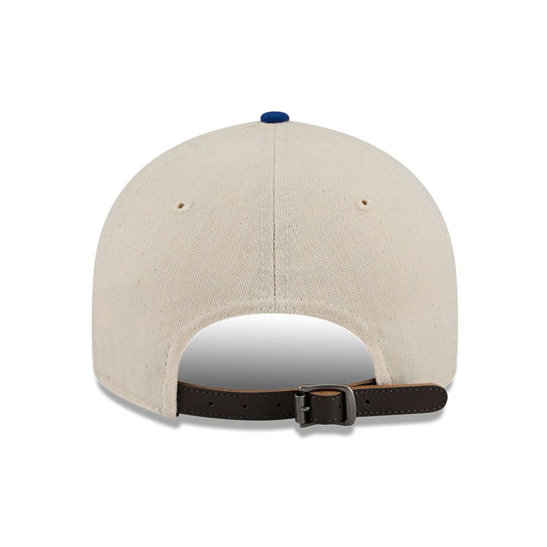 This is a New York Mets MLB Americana Herringbone White Retro Crown 9FIFTY Adjustable Cap 3