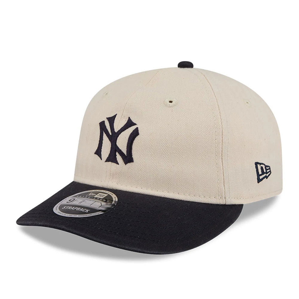 This is a New York Yankees MLB Americana Herringbone White Retro Crown 9FIFTY Adjustable Cap 5