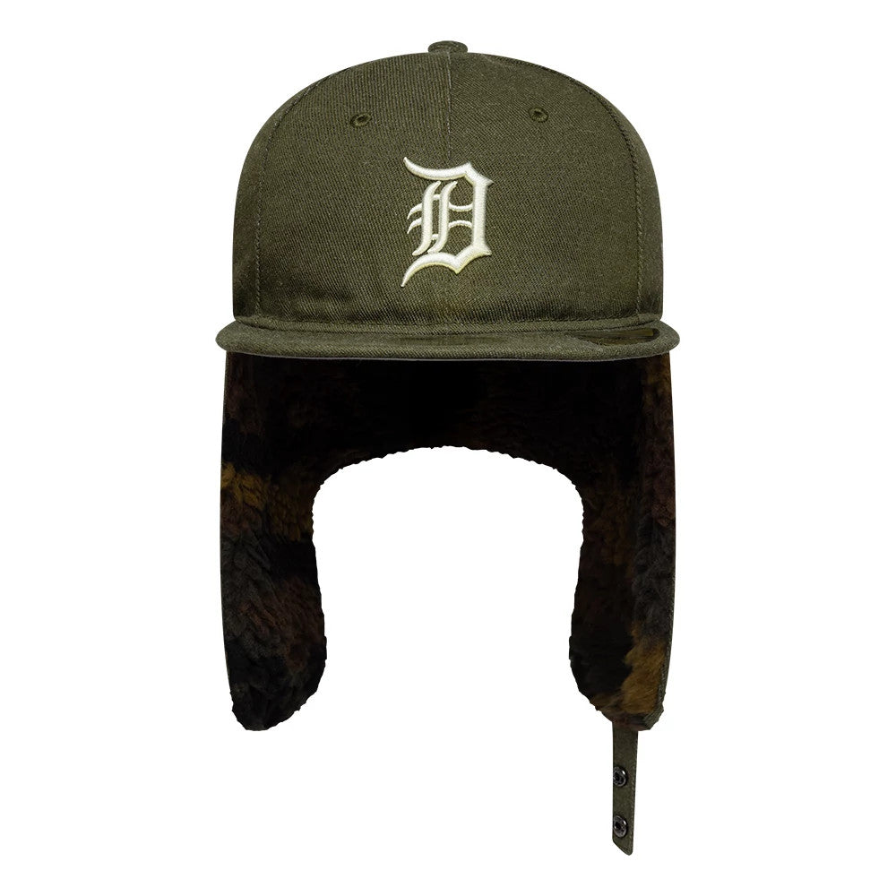 This is a Detroit Tigers MLB Camo Open Green Retro Crown Dogear 59FIFTY Fitted Cap 7
