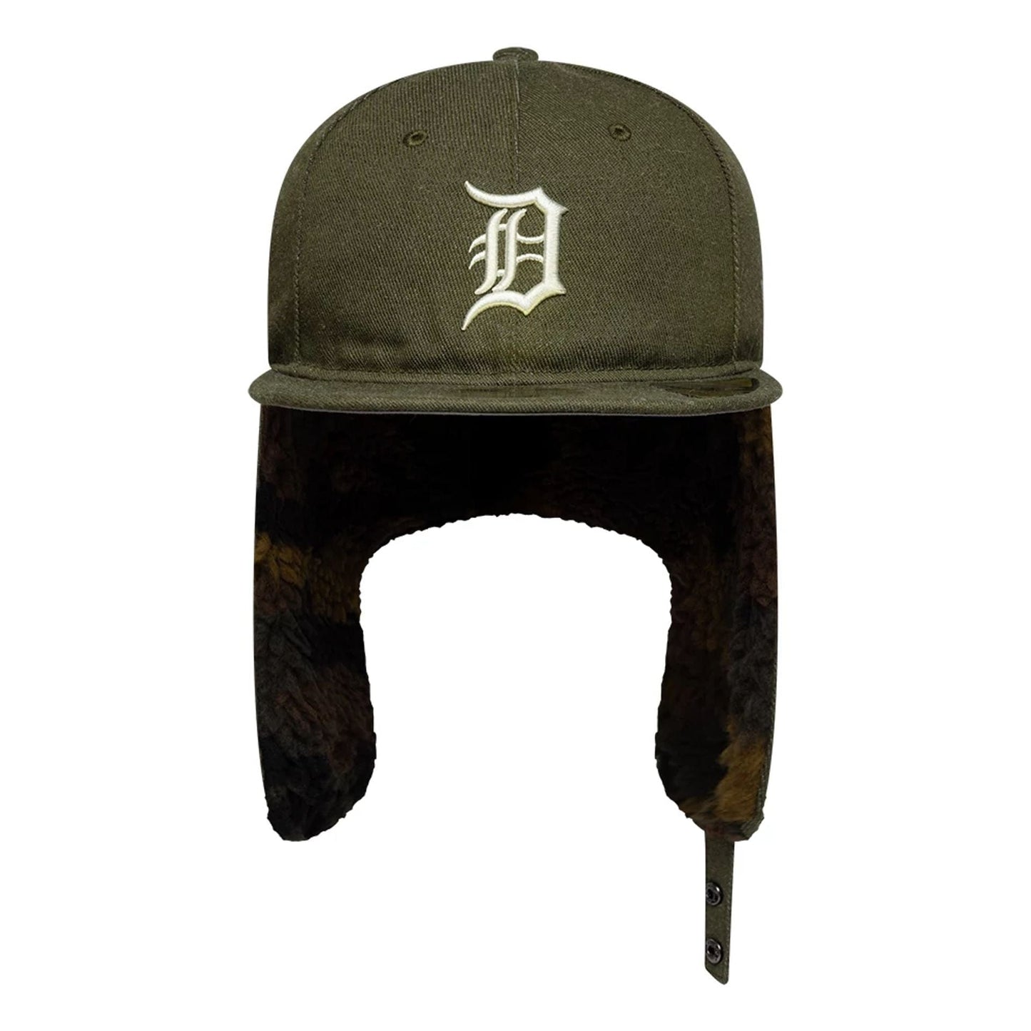 This is a Detroit Tigers MLB Camo Open Green Retro Crown 59FIFTY Fitted Cap 7