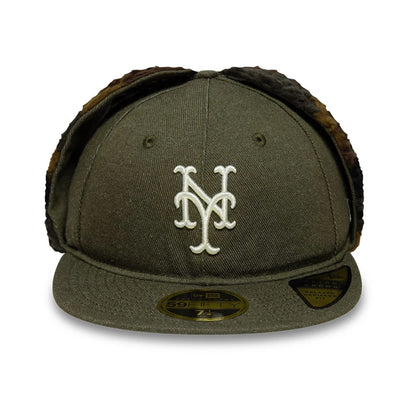 This is a New York Mets MLB Camo Open Green Retro Crown 59FIFTY Fitted Cap 4