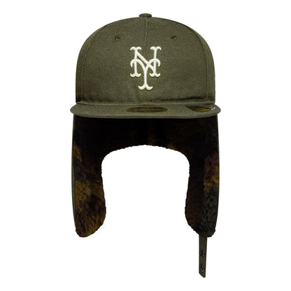 This is a New York Mets MLB Camo Open Green Retro Crown 59FIFTY Fitted Cap 7